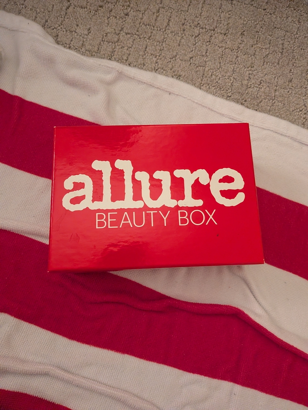 Allure Beauty Box - Red with White Logo